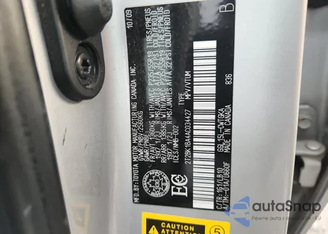 2010 Lexus Rx 350 из США, поврежденный, VIN 2T2BK1BA4AC034427